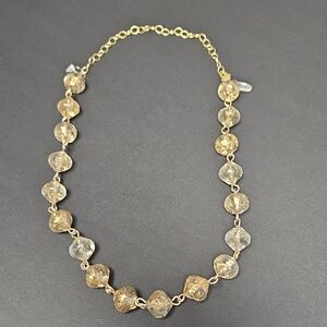 Leetie Gold-Tone Lucite Bead Necklace
